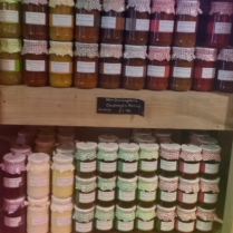Picture of variety of Cheshire jams and chutneys