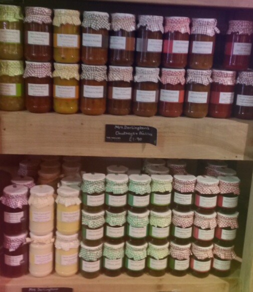 Picture of variety of Cheshire jams and chutneys